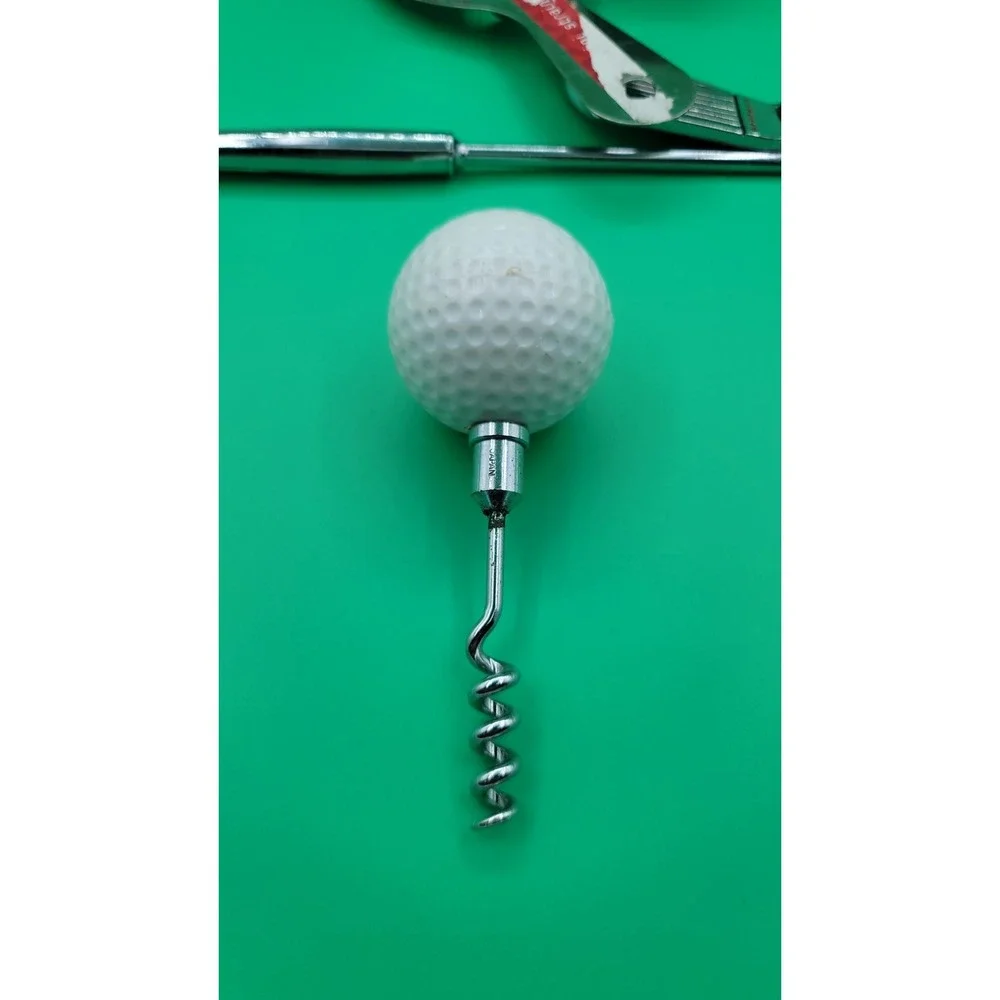 Set Of 5 Barware Bar tools Silvertone CHROME JAPAN‎ Vtg MCM Golf club handles